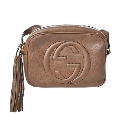 Gucci Pebbled Calfskin Small Soho Disco Bag Rose Beige 1 of 11