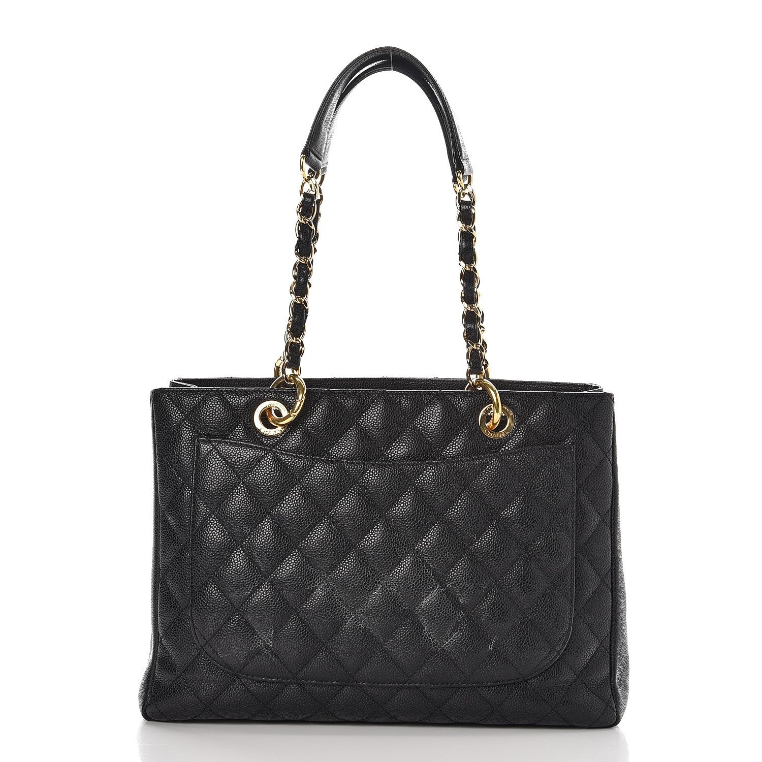 Chanel Caviar Quilted Grand Shopping Tote GST Black 2 of 10