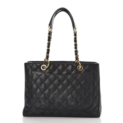 Chanel Caviar Quilted Grand Shopping Tote GST Black 2 of 10