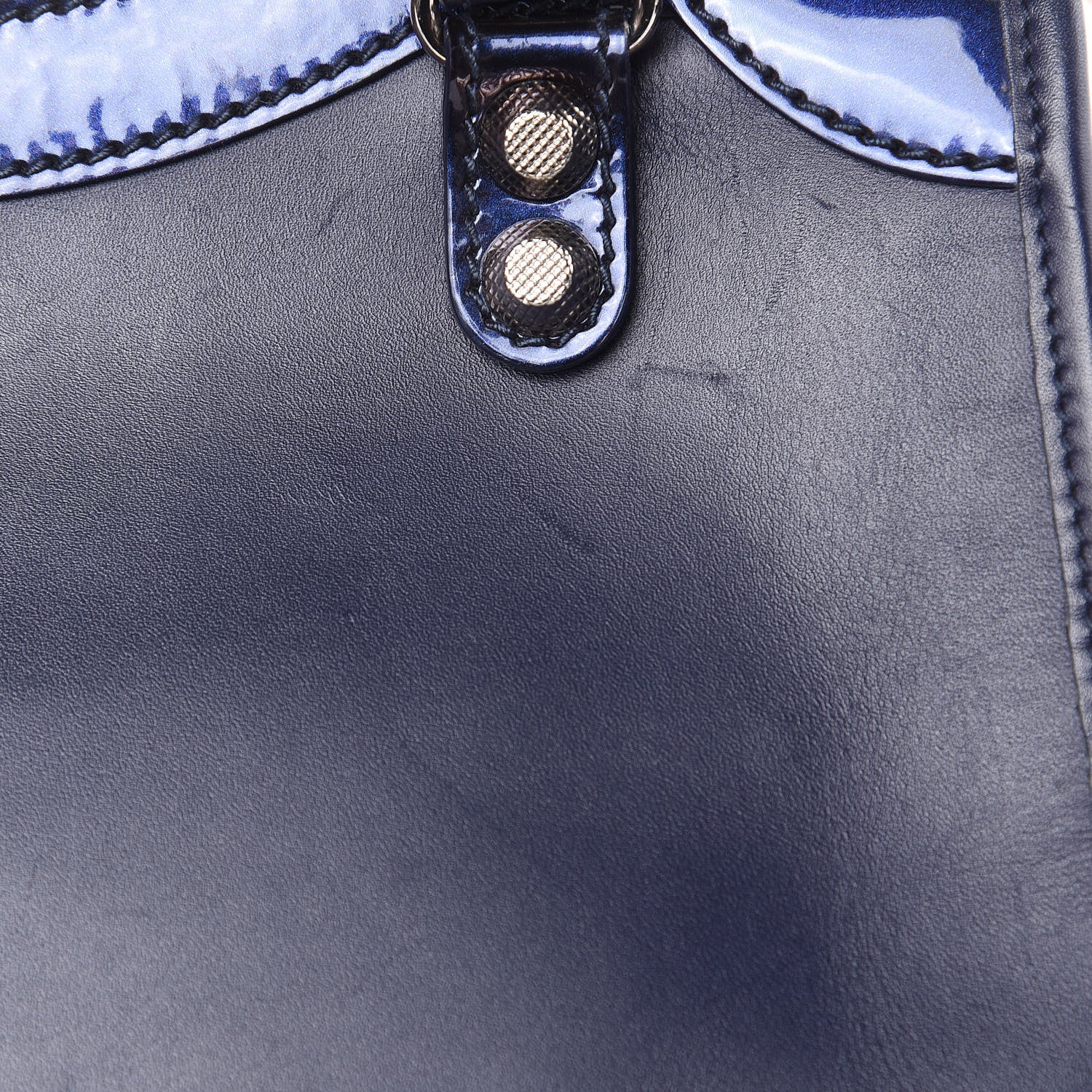 Balenciaga Smooth Calfskin Metallic Patent Giant 12 Silver Hardware Mini City Ultraviolet 16 of 19