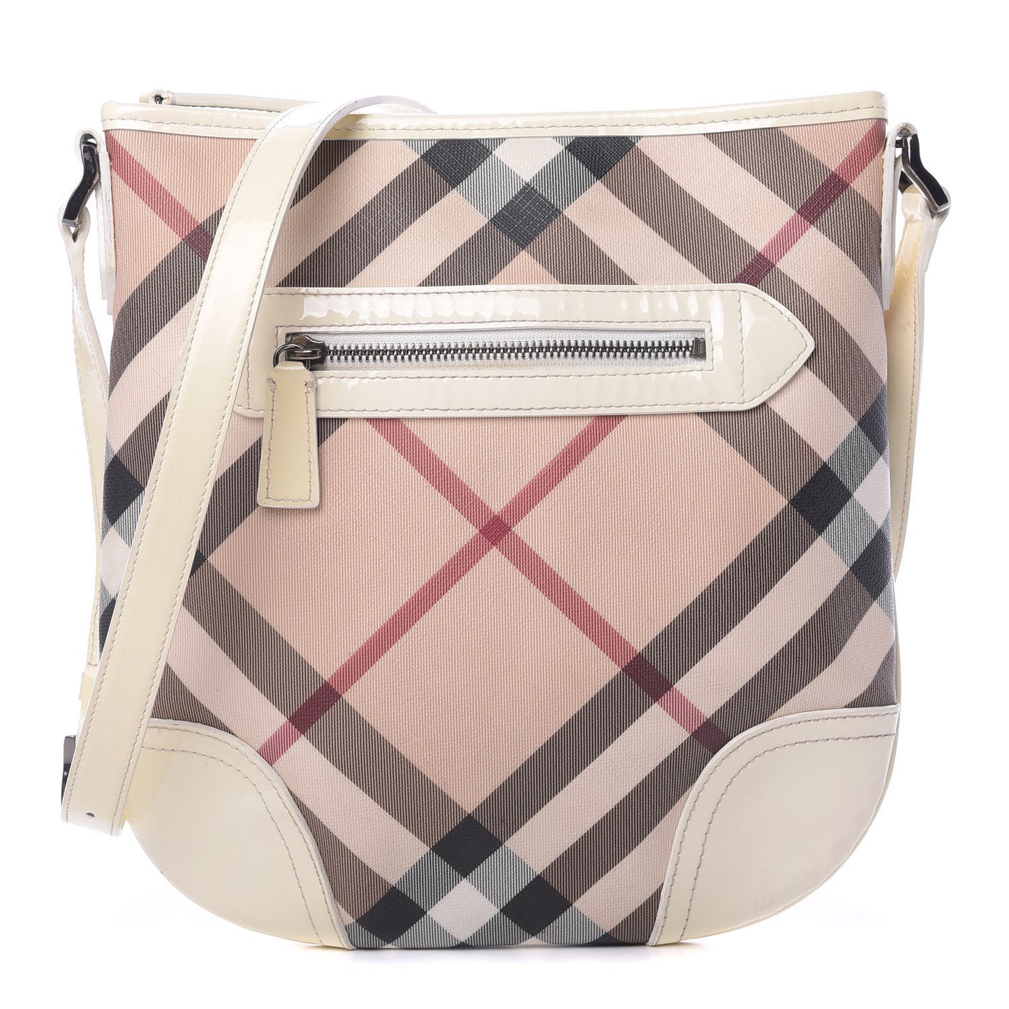 Nova Check Small Dryden Crossbody Bag White
