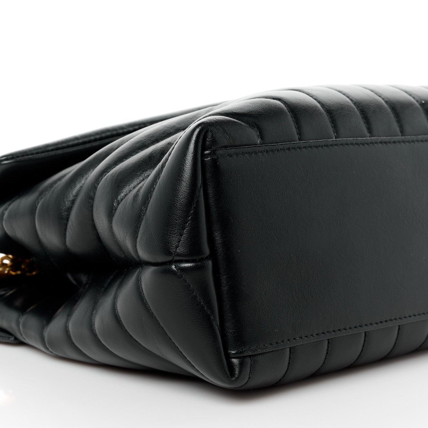 Saint Laurent Calfskin Y Quilted Monogram Medium Loulou Chain Satchel Black 10 of 13