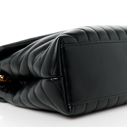 Saint Laurent Calfskin Y Quilted Monogram Medium Loulou Chain Satchel Black 10 of 13