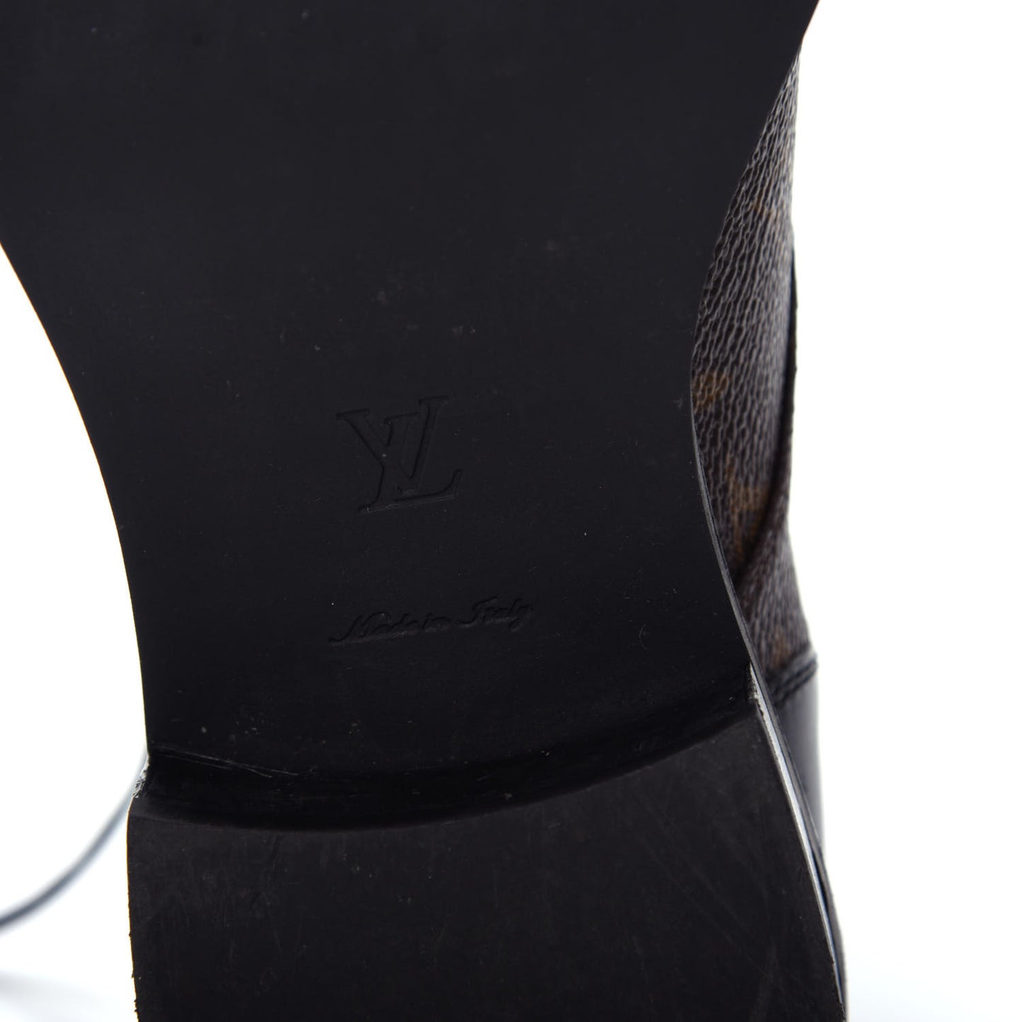Calfskin Monogram Wonderland Flat Ranger Boots 38 Black