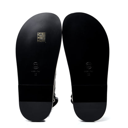 Chanel Lambskin Velcro Dad Sandals 35 Black 7 of 10