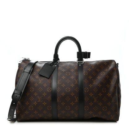 Louis Vuitton Monogram Macassar Keepall Bandouliere 45 1 of 9