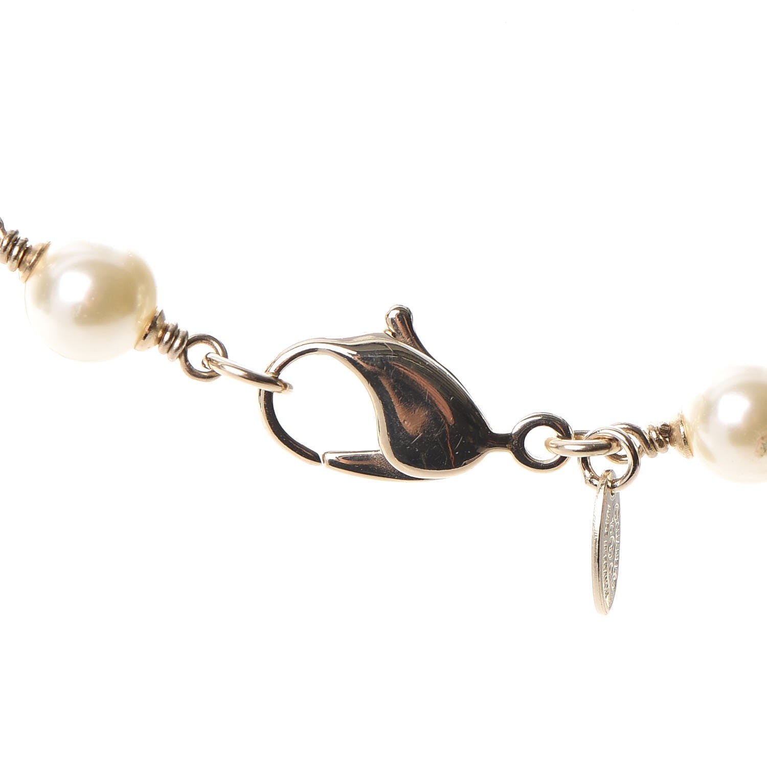 Chanel Pearl Precious Symbols CC Short Necklace Gold 5 of 7