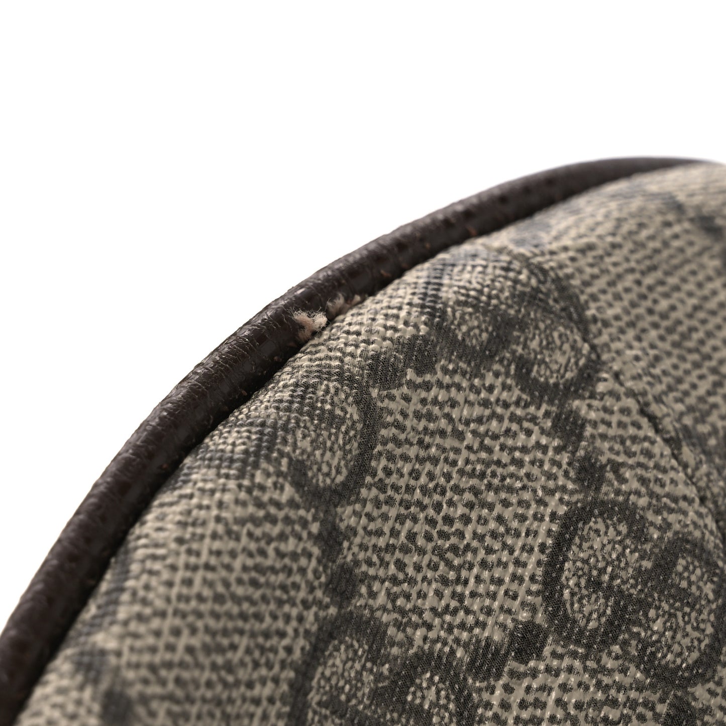GG Supreme Monogram Web Small Ophidia Half Moon Hobo Brown