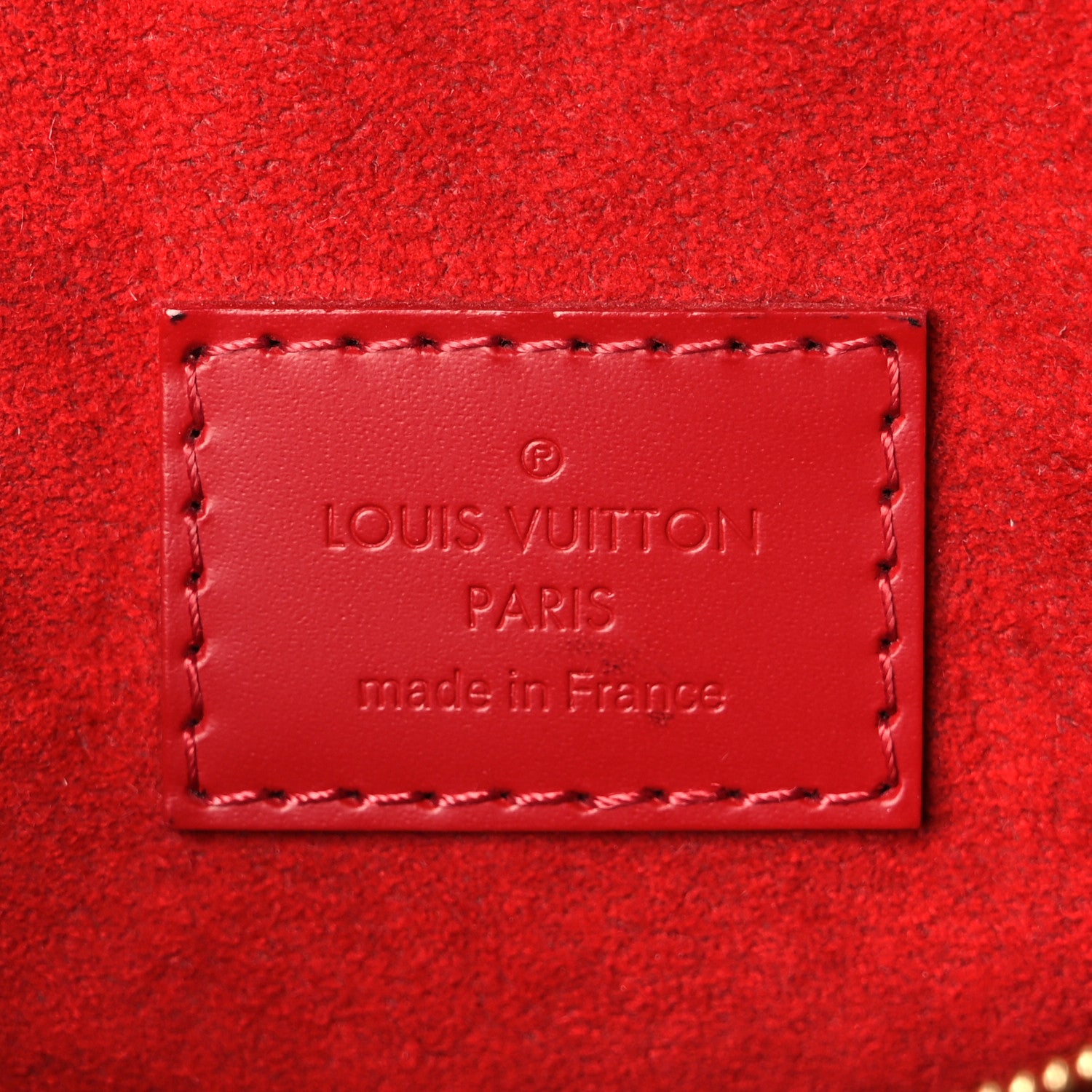 Louis Vuitton Damier Ebene Caissa Clutch Cherry 6 of 9