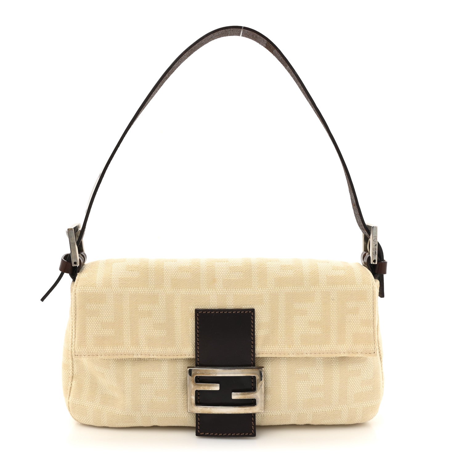 Fendi Zucca Baguette Beige 1 of 11