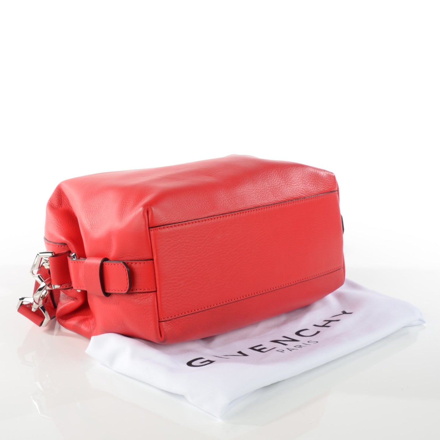 Waxed Calfskin Small Nightingale Red