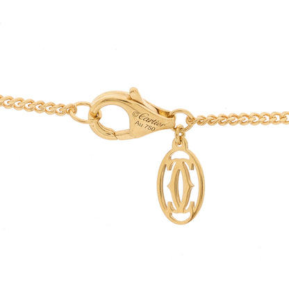 Cartier 18K Pink Yellow White Gold Trinity Cushion Pendant Necklace 5 of 5