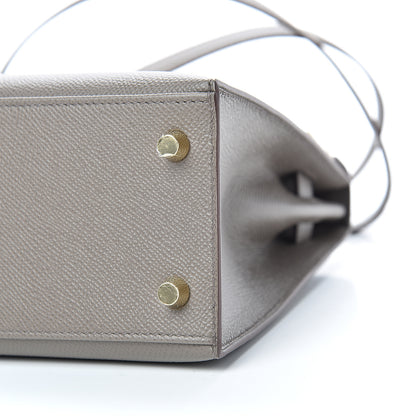 Hermes Epsom Kelly Sellier 25 Etain 9 of 10