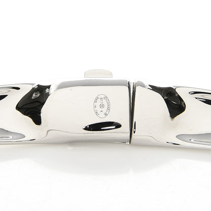 Chanel Metal CC Choker Necklace Silver 4 of 4