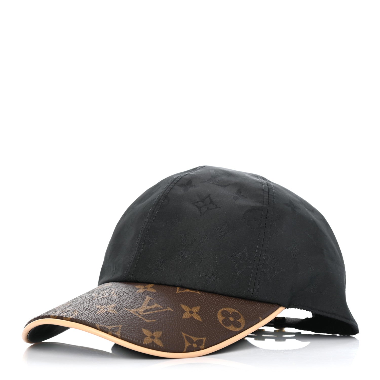 Louis Vuitton Polyester Silk Monogram LV Get Ready Cap M Black 1 of 4
