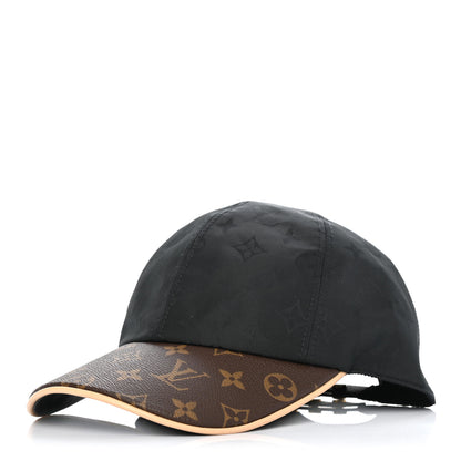 Louis Vuitton Polyester Silk Monogram LV Get Ready Cap M Black 1 of 4