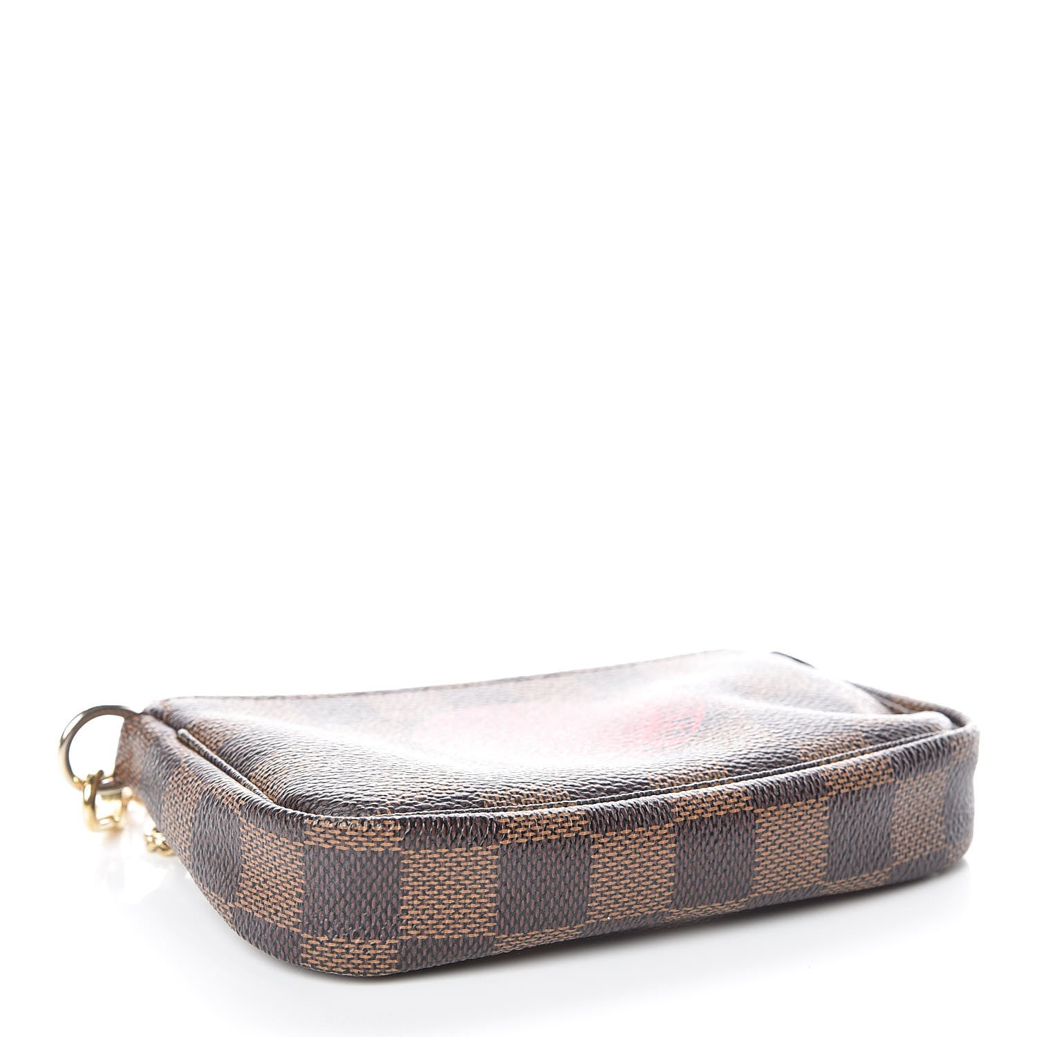 Louis Vuitton Damier Ebene Complice Trunks and Bags Mini Pochette Accessories Red 4 of 7