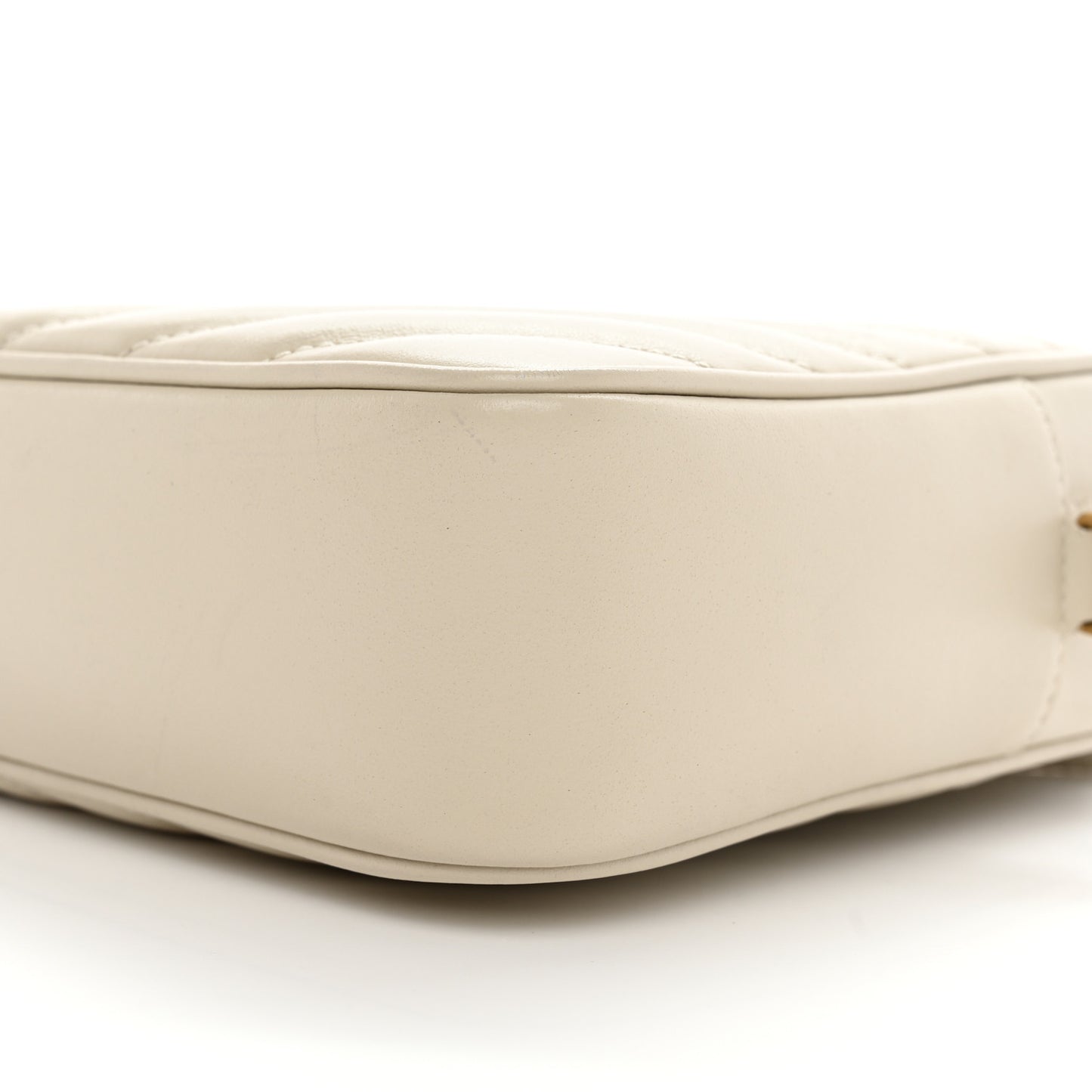 Calfskin Matelasse Monogram Lou Camera Bag Crema Soft