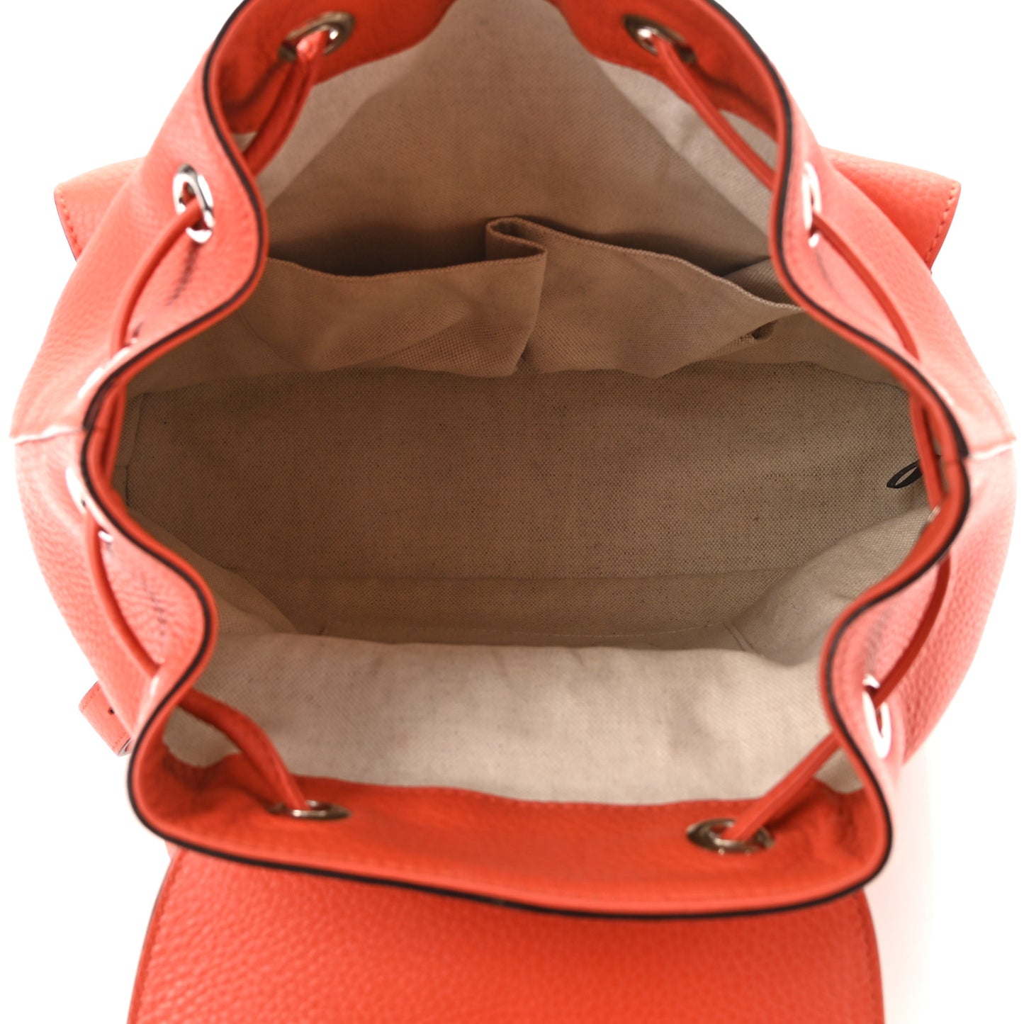 Cellarius Calfskin Medium Bamboo Backpack New Dark Orange