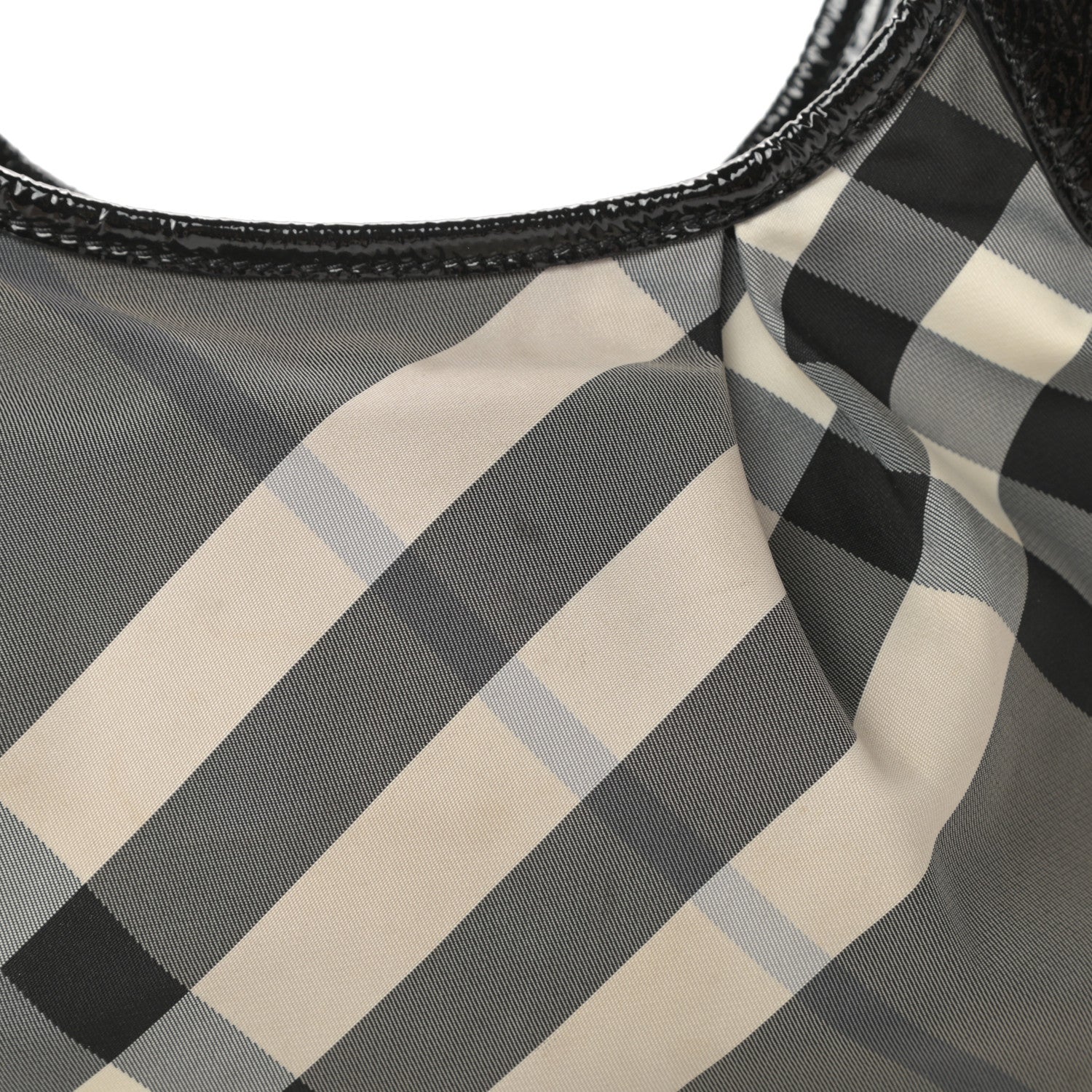 Burberry Beat Check Small Brooklyn Hobo Black 15 of 15