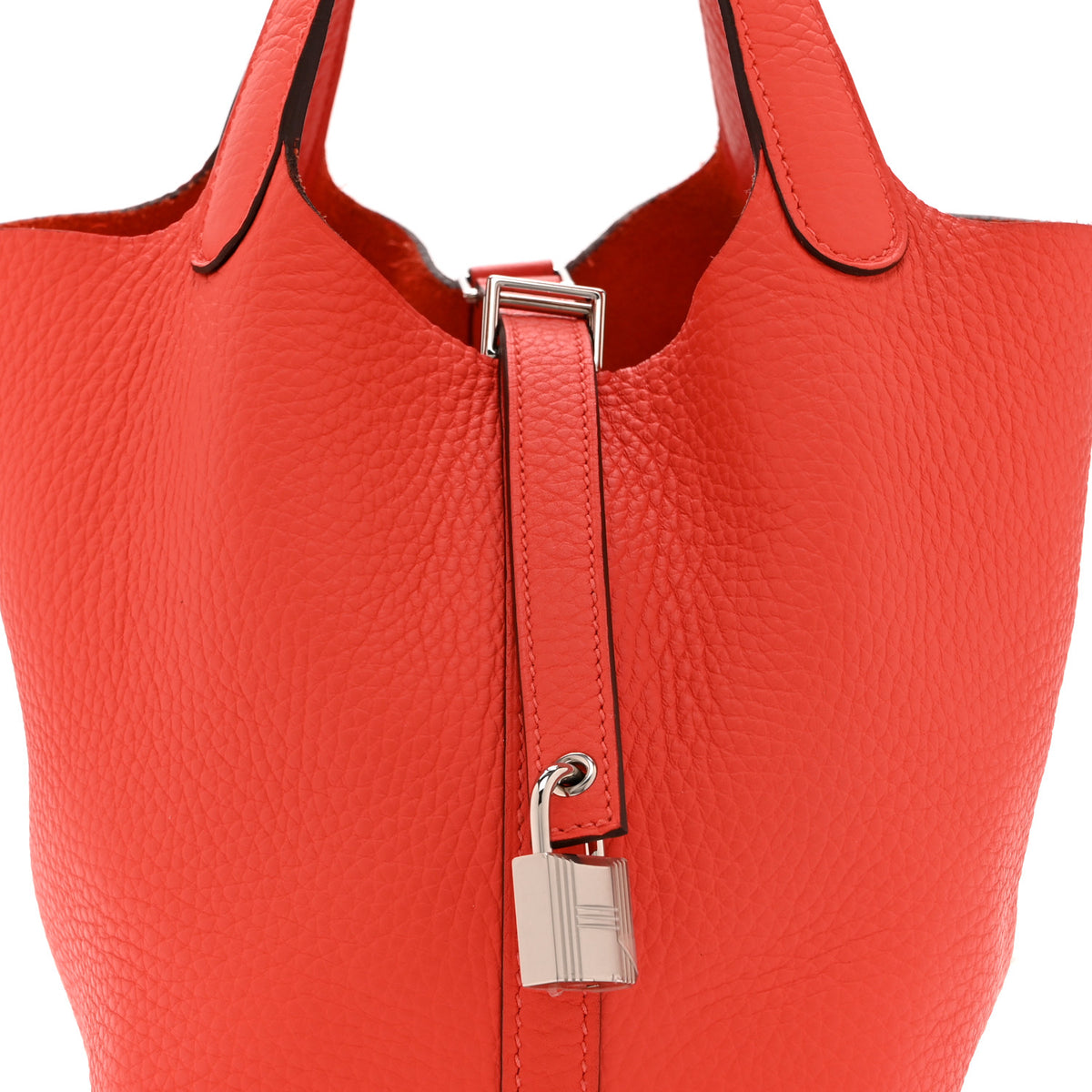 Hermes Taurillon Clemence Picotin Lock 18 PM Orange Field 8 of 10
