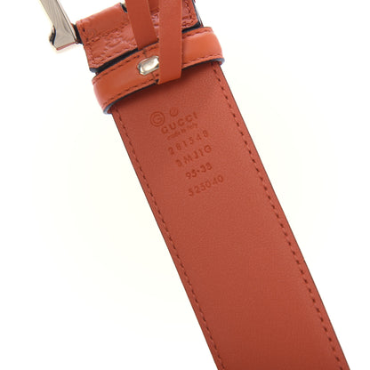Gucci Soft Microguccissima 40mm Belt 95 38 Sun Orange 5 of 5