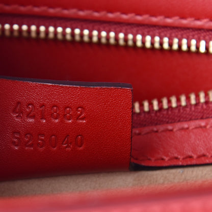 Gucci Calfskin Small Sylvie Shoulder Bag Hibiscus Red 8 of 12