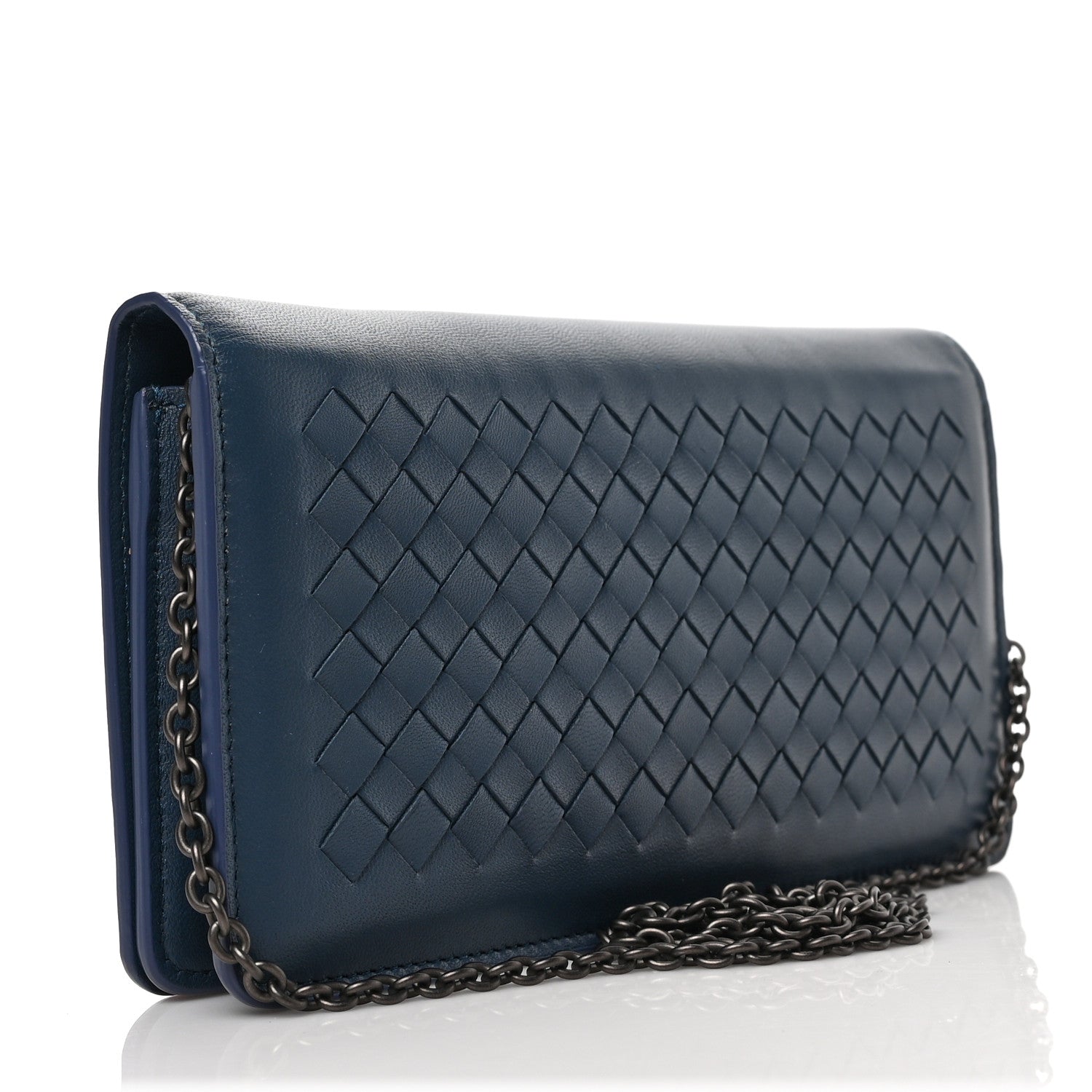 Bottega Veneta Nappa Intrecciato Continental Wallet on Chain Krim 3 of 8