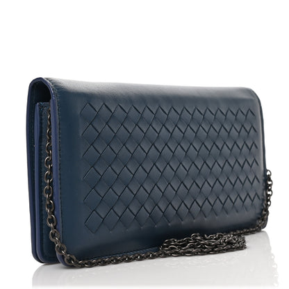 Bottega Veneta Nappa Intrecciato Continental Wallet on Chain Krim 3 of 8