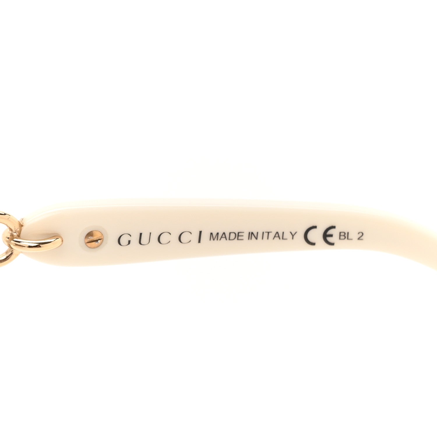 Gucci Marina Chain Aviator Sunglasses GG 4225/S Gold White 5 of 8