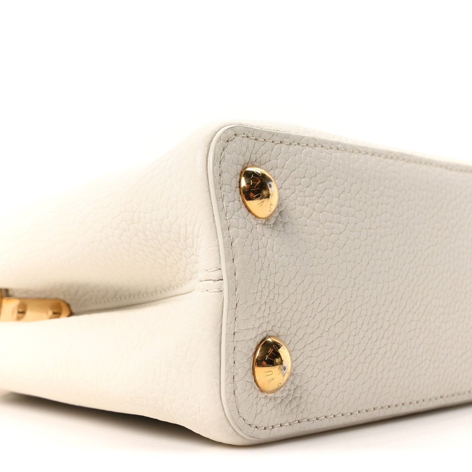 Louis Vuitton Taurillon Capucines BB Blanc Casse 8 of 9