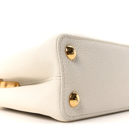 Louis Vuitton Taurillon Capucines BB Blanc Casse 8 of 9