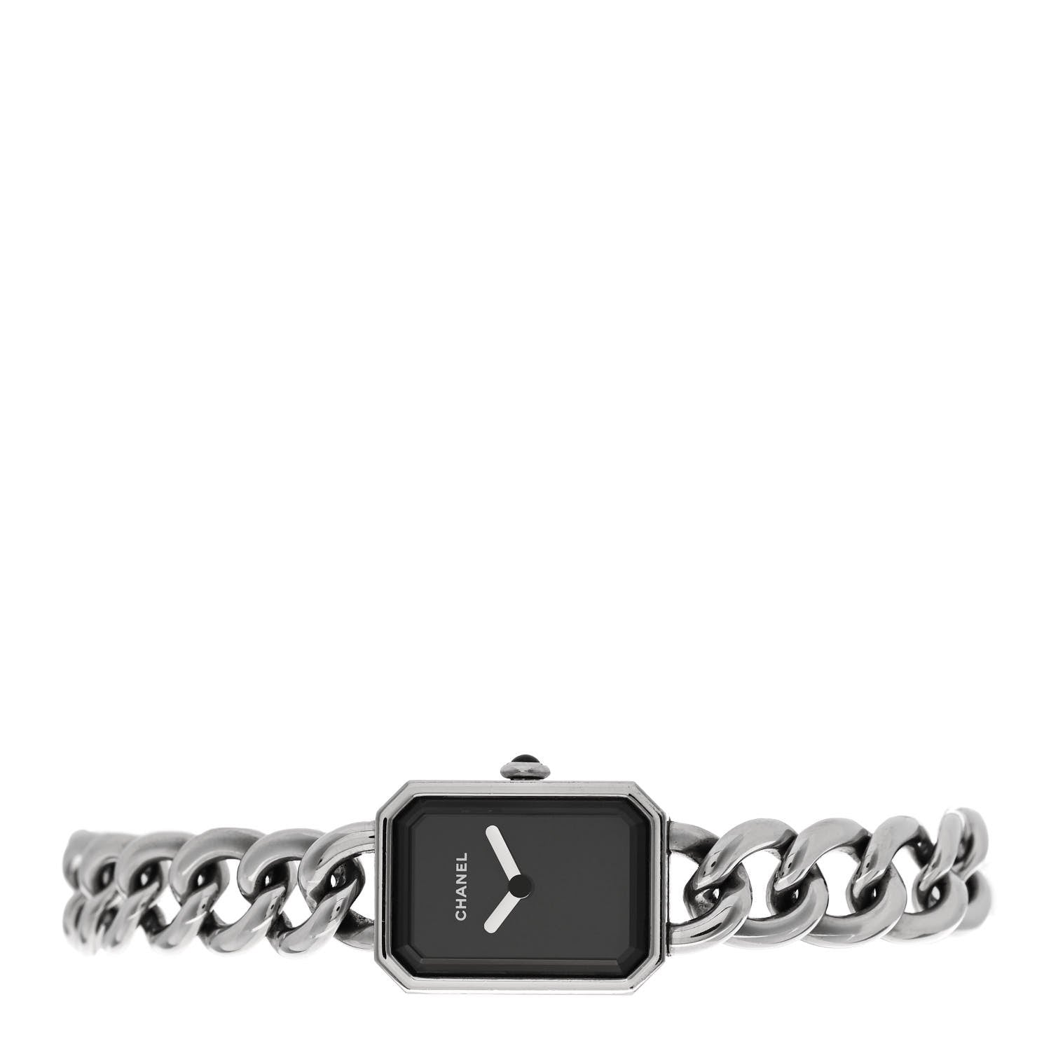Chanel Stainless Steel 16mm Chain Premiere Quartz Watch Black 2 of 4