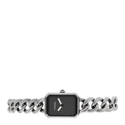Chanel Stainless Steel 16mm Chain Premiere Quartz Watch Black 2 of 4