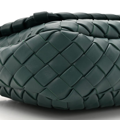 Bottega Veneta Nappa Intrecciato Small Cobble Messenger Bag Emerald Green 10 of 11