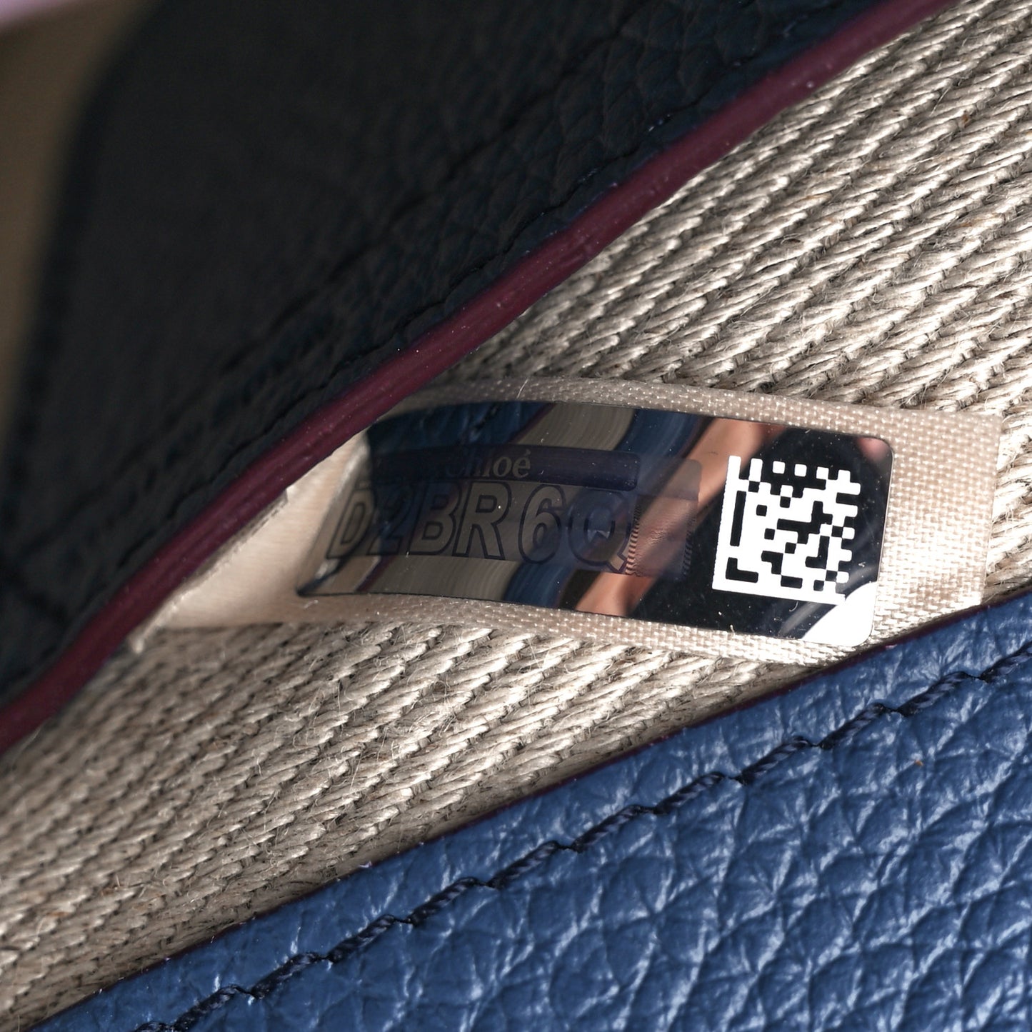 Grained Calfskin Small Marcie Saddle Bag Deep Denim