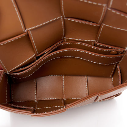 Bottega Veneta Calfskin Maxi Intreccio Mini Cassette Belt Bag Wood 5 of 11