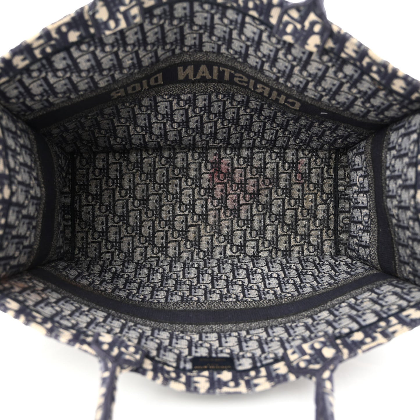 Oblique Book Tote Blue Multicolor