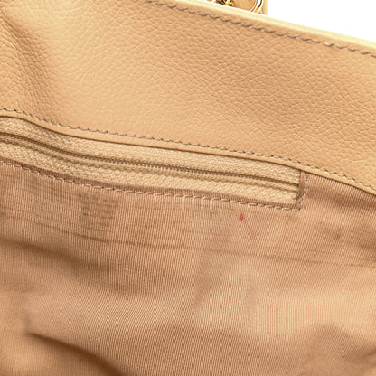 Chanel Calfskin Cerf Executive Shopper Tote Beige 22 of 23