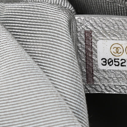Chanel Metallic Goatskin Quilted Medium Chanel 19 Flap Silver 7 of 11
