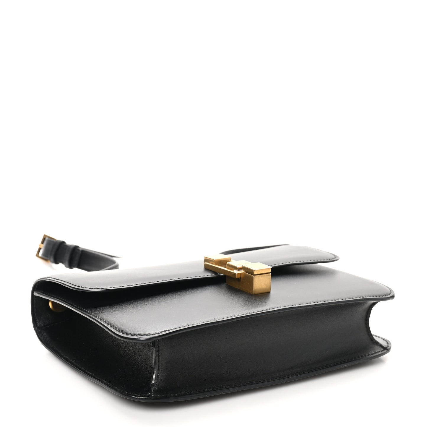 Smooth Calfskin Carre Satchel Black