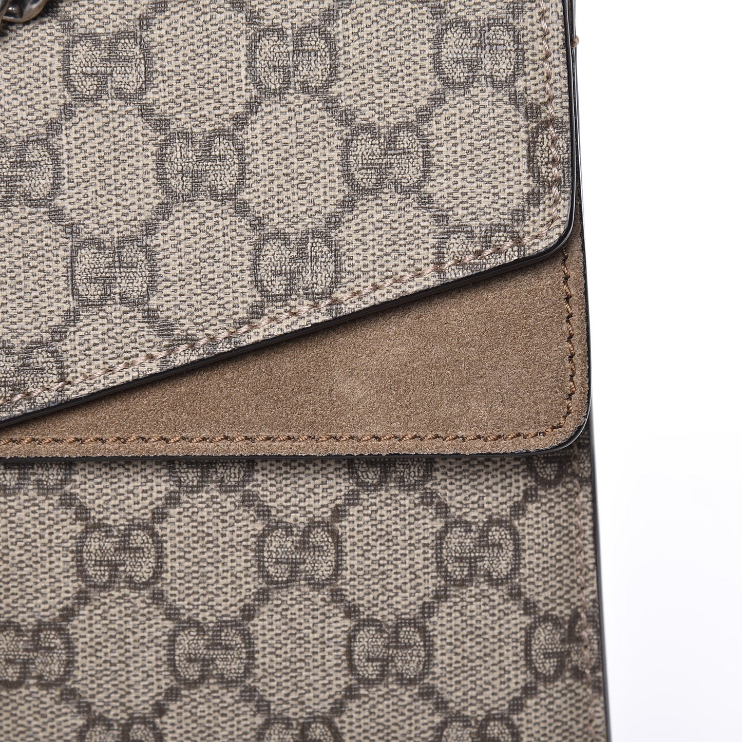 GG Supreme Monogram Small Dionysus Shoulder Bag Taupe