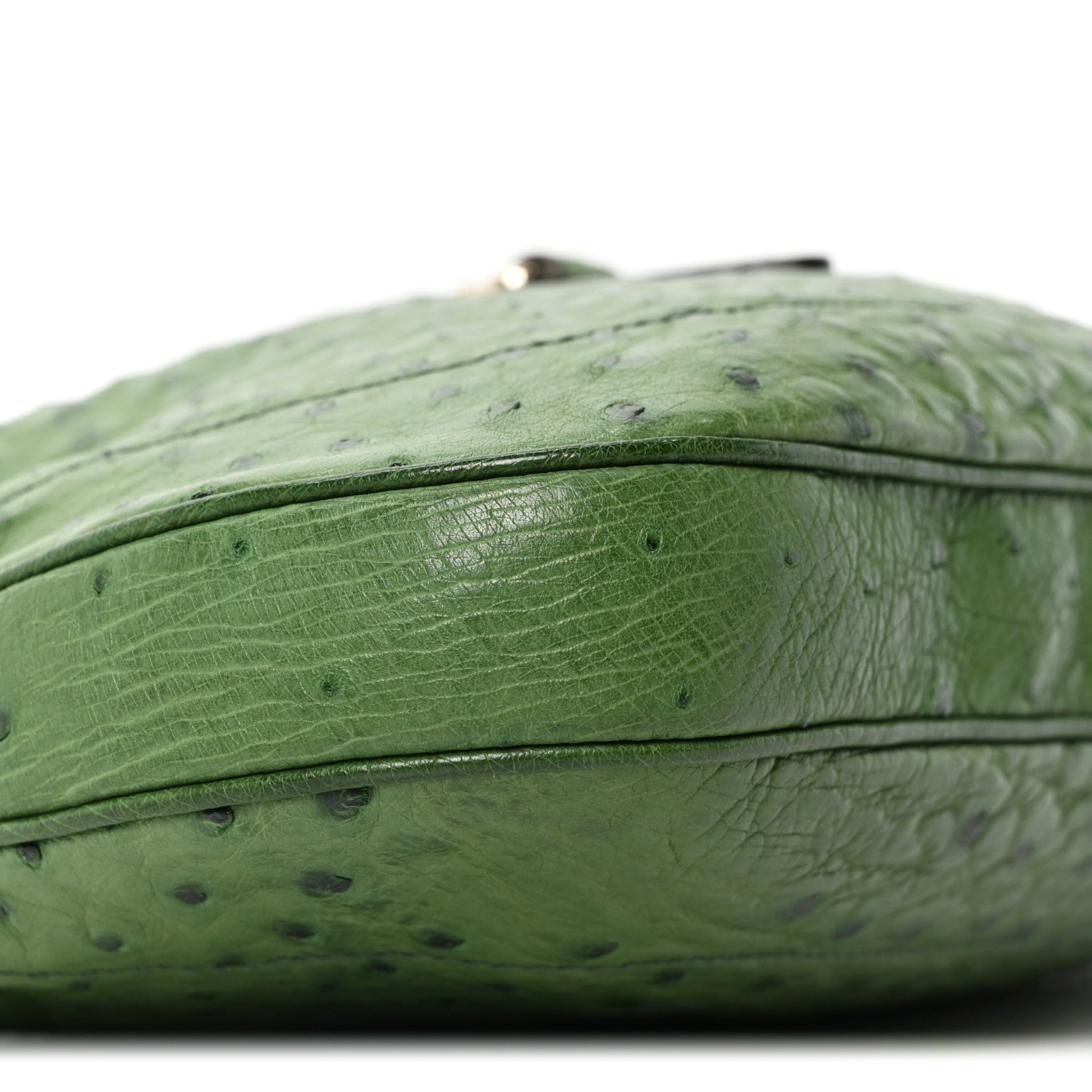 Gucci Ostrich Small Jackie O Hobo Green 9 of 10
