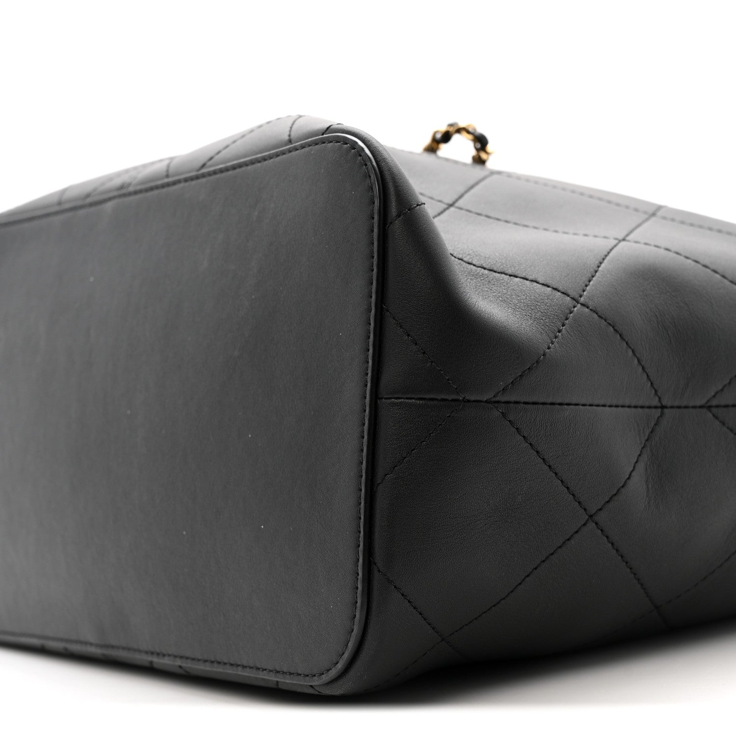 Chanel Calfskin Quilted Large Shopping Bag Black 9 of 9