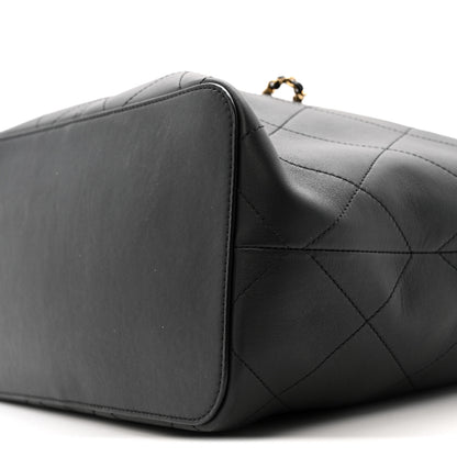 Chanel Calfskin Quilted Large Shopping Bag Black 9 of 9