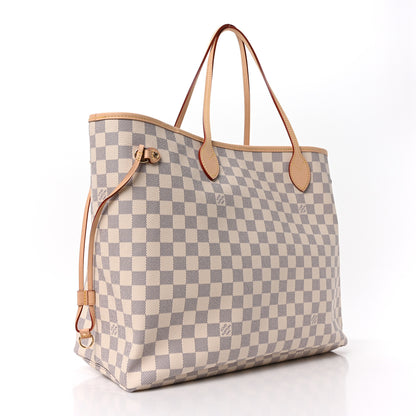 Louis Vuitton Damier Azur Neo Neverfull GM Rose Ballerine 4 of 11