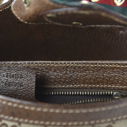 Gucci Monogram Studded Pelham Runway Flap Bag Brown 8 of 9