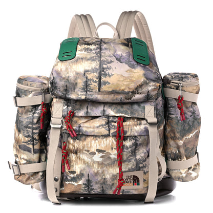 Gucci X THE NORTH FACE Econyl Nylon Landscape Print Shell Backpack Multicolor 1 of 10