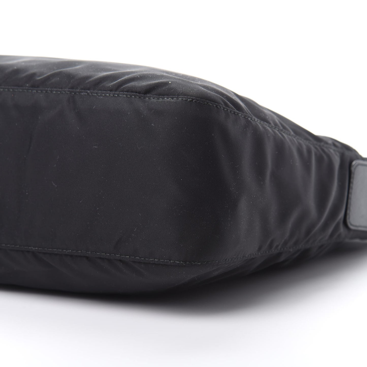 Nylon Tessuto Messenger Bag Black