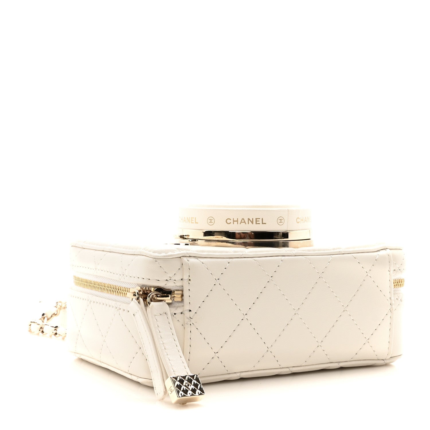 Chanel Lambskin Quilted Coco Click Bag White 4 of 10